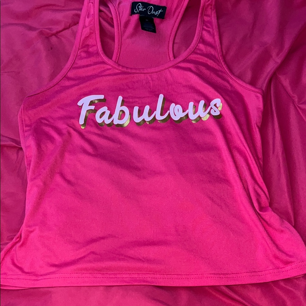 Sofra Women's Pink 'Fabulous' Tank Top
